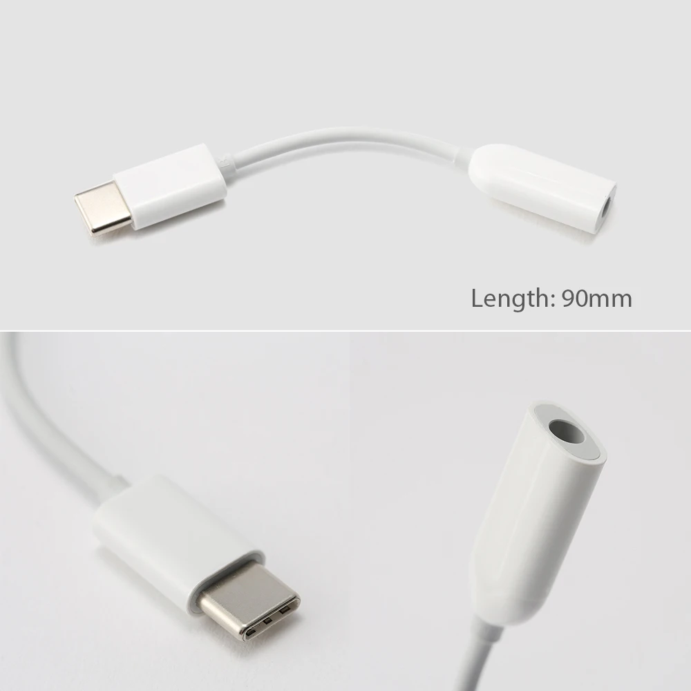 Аудиоразъем для наушников Xiaomi Type C 3 5 мм AUX адаптер конвертер Samsung Huawei Lenovo OnePlus Android
