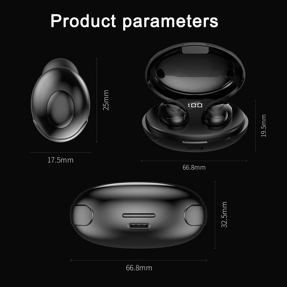 

TWS Wireless Bluetooth 5.0 Headsets Earphones Mini Stereo Sport Earbuds Noise Reduction Earphone With Mic for Smartphones