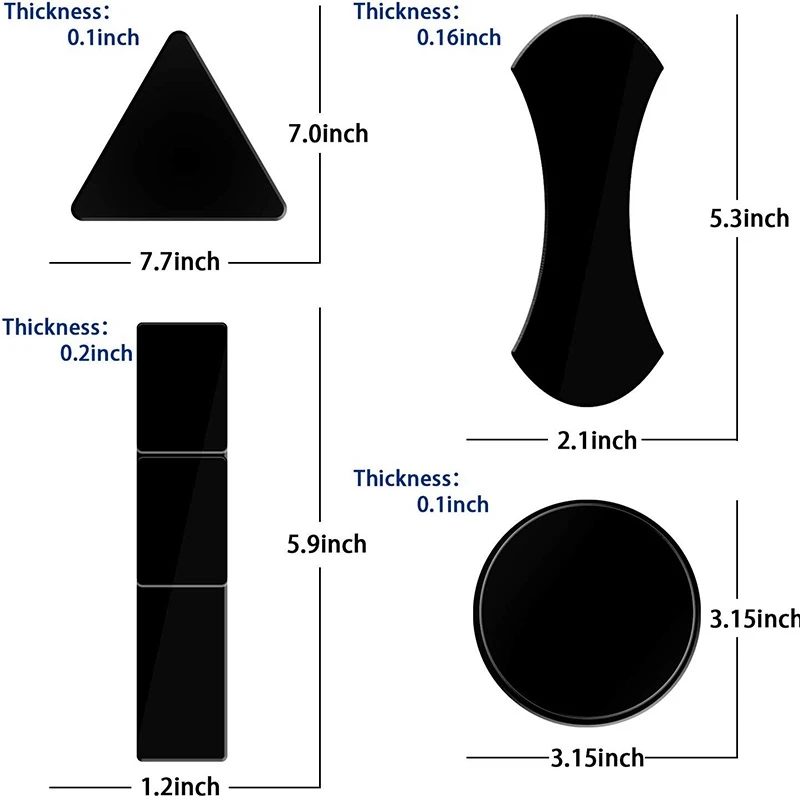 Упаковка из 10 шт. анти-скольжение гелевый коврик многоразовые липкий для