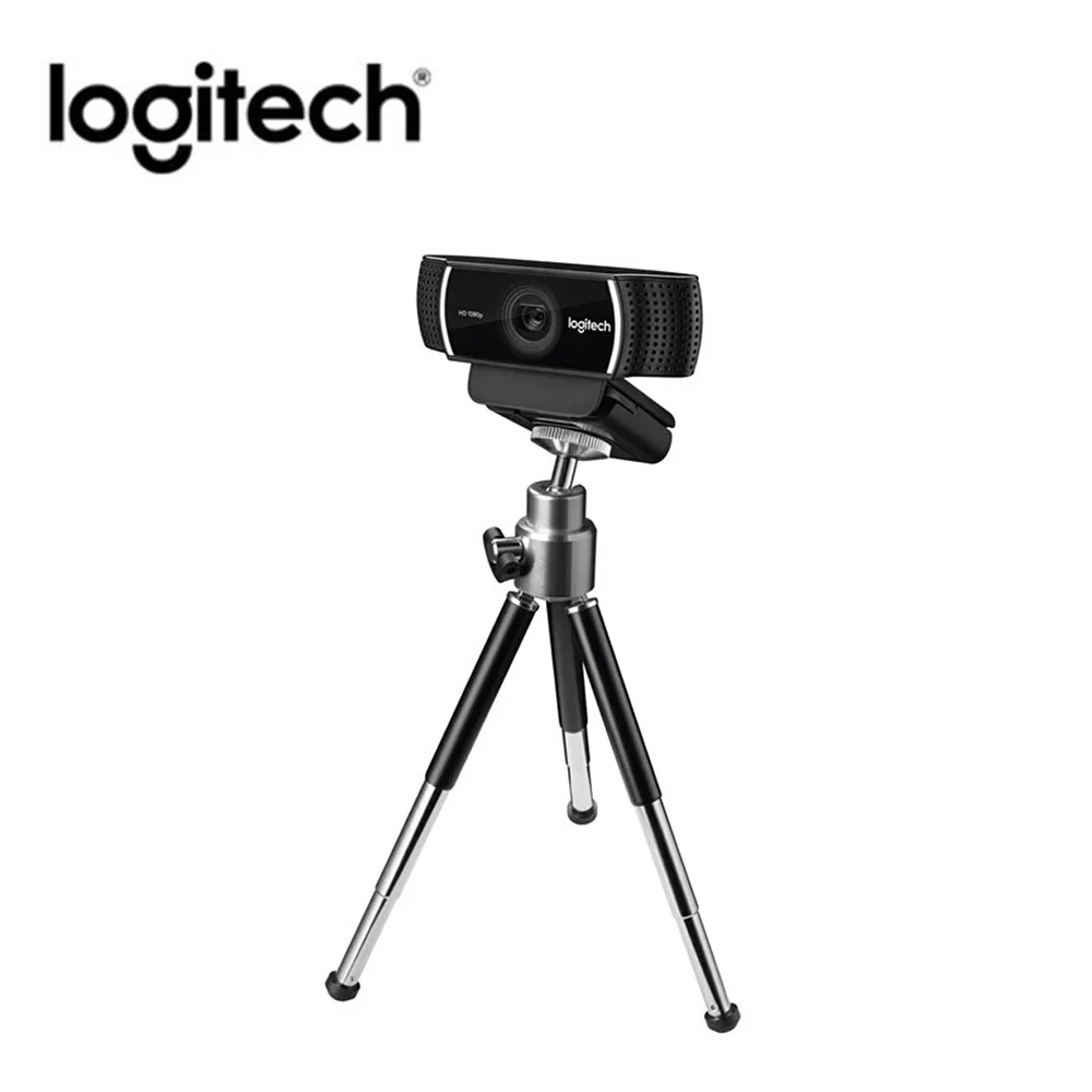 Logitech C922 Pro камера с автофокусом Встроенный микрофон потоковое видео веб-камера 1080P 30FPS Full HD якорная камера со штативом Новинка