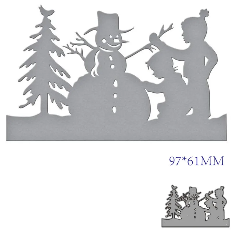 

Металлические Вырубные штампы форма для снеговика украшение для скрапбукинга бумаги ремесло Нож Форма лезвие перфоратор трафареты