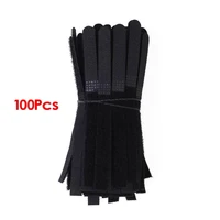 new hot approximately 100pcs cable ties assorted self locking nylon cable ties black straps fasten cable se