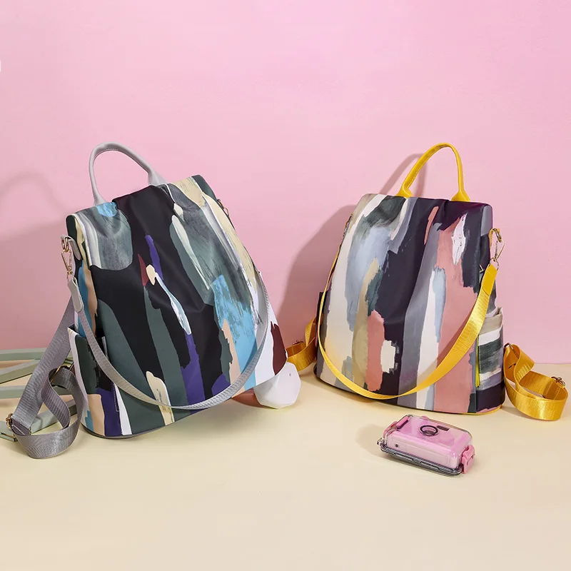 Роскошный брендовый рюкзак для женщин из ткани Оксфорд сумка через плечо