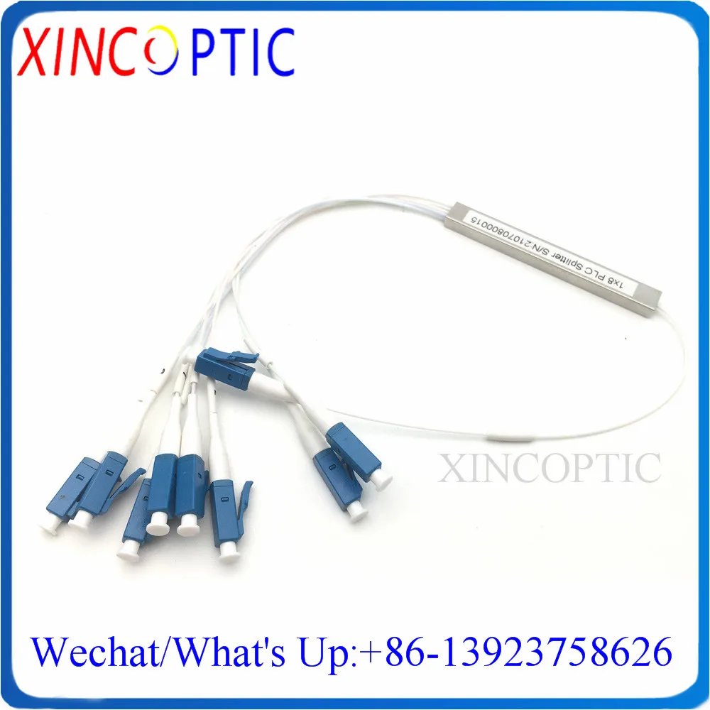 10 шт. 8Ch блокирующий ПЛК-Сплиттер 1x 8 стальная трубка 0 9 мм G657A2 см с ST/FC/SC/LC/APC