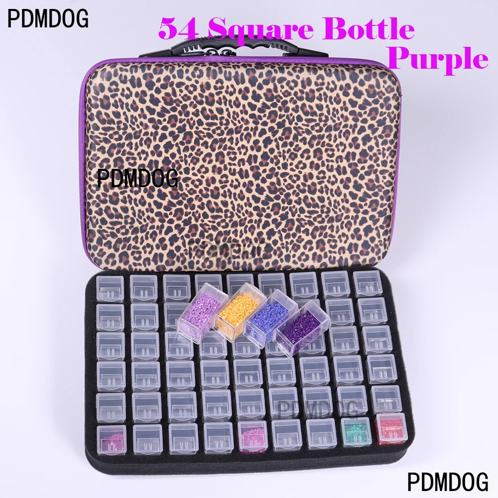 

54/132 Bottles Storage Box Diamond Painting Various Specifications Optional Fashionable Beads Container Cross Stitch Handbag