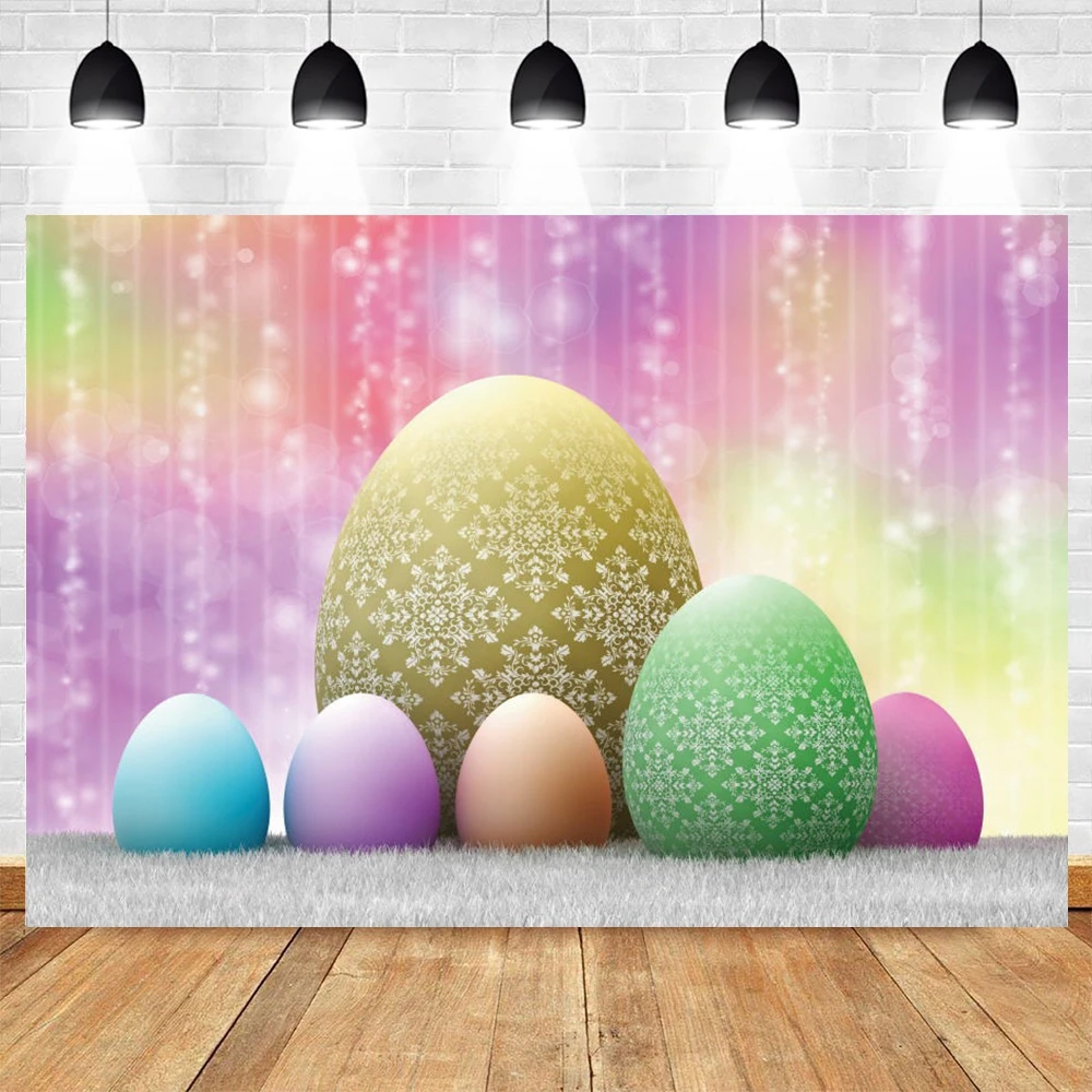 

Yeele Easter Spring Dreamly Colorful Photography Backdrop Eggs Watercolor Newborn Baby Background Photocall For Photo Studio