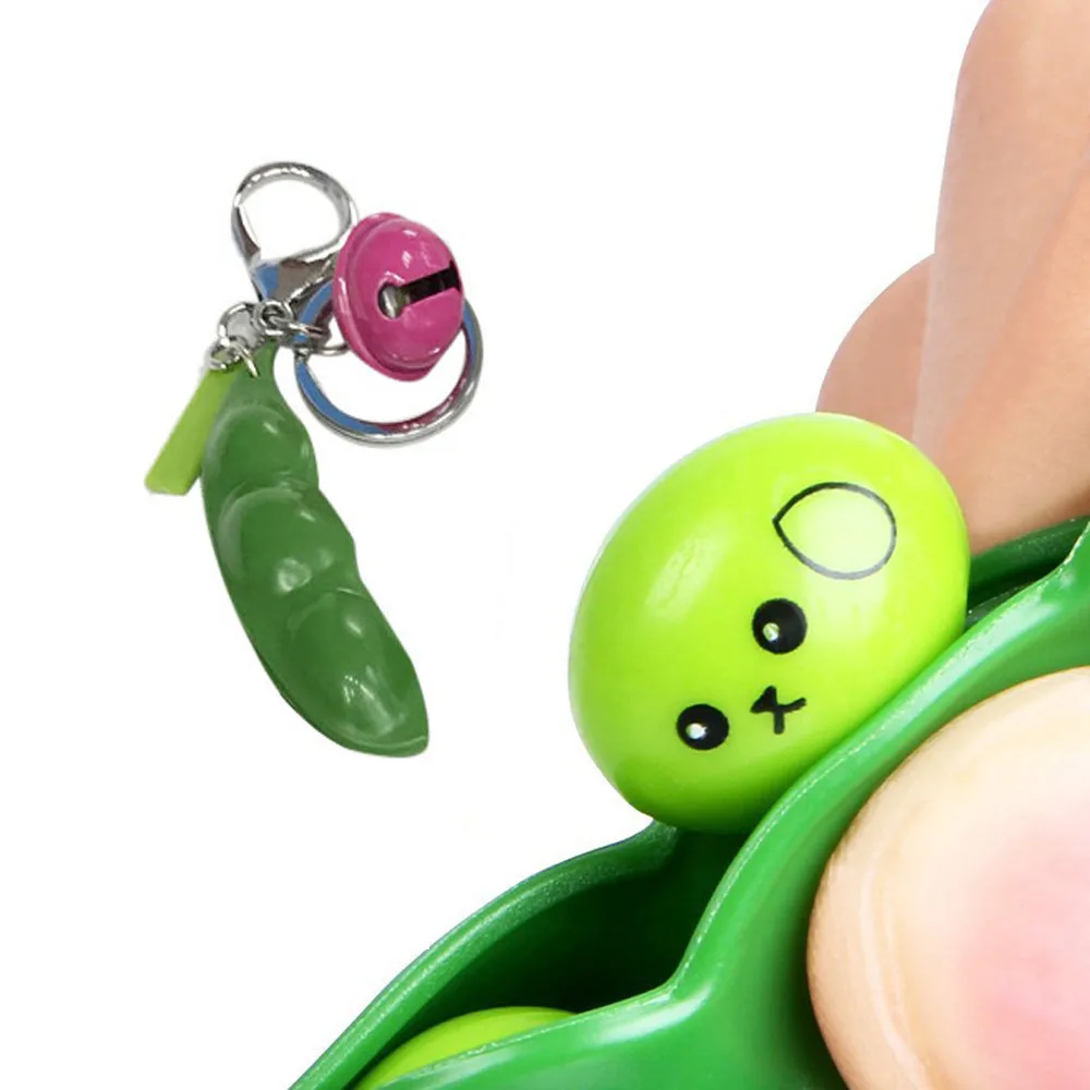 Новый креативный экструзионный горох бобов Сои Edamame стресс игрушка для снятия