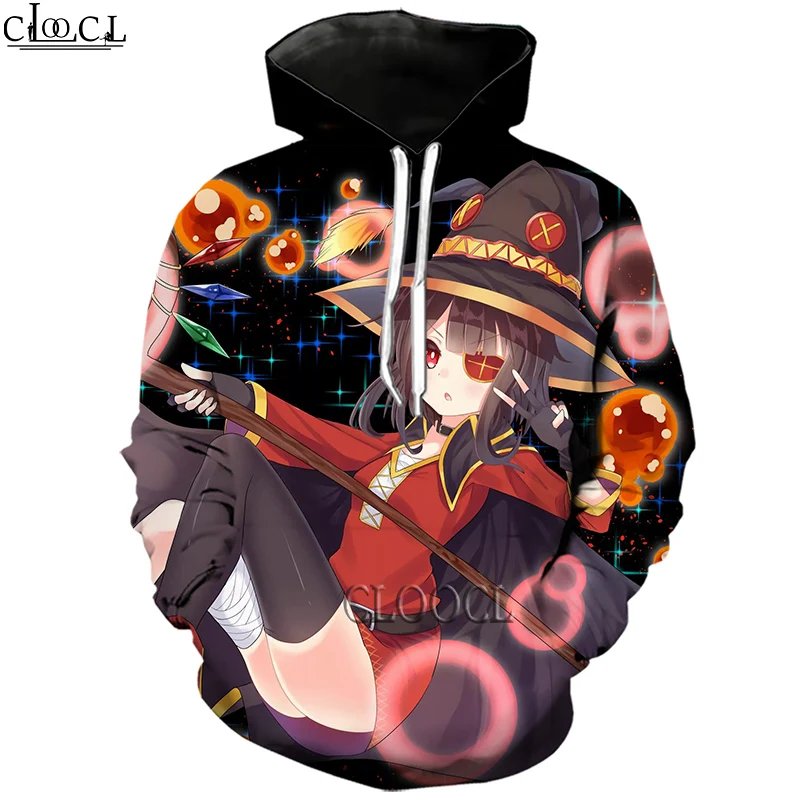 

HX Anime Girl Megumin Konosuba Fashion Men Women 3D Print Casual Harajuku Hoodie Unisex Hip Hop Tracksuit Drop Shipping