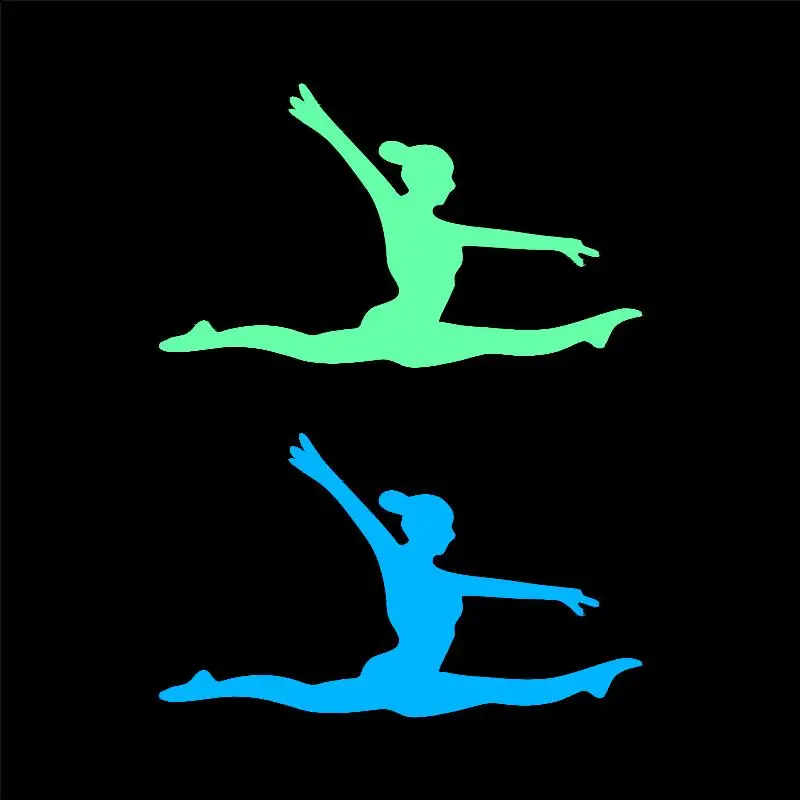 

Luminous Gymnast Vinyl Switch Sticker Fashion Sport Glow in the Dark Wall Decal for Children Bedroom DIY Decoration Home Decor
