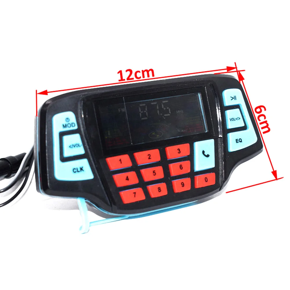 Motorcycle Studio Audio Sound System Stereo Speakers FM Radio MP3 Music Player Scooter ATV Remote Control Alarm Speaker | Автомобили и