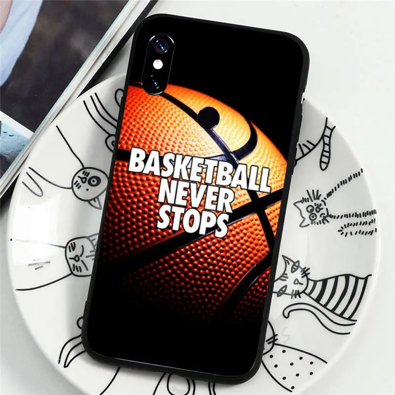 

Basketball basket sport luxury Phone Case coque For Xiaomi Redmi note 7 8 9 t k30 max3 9 s 10 pro lite Anti-fall capa