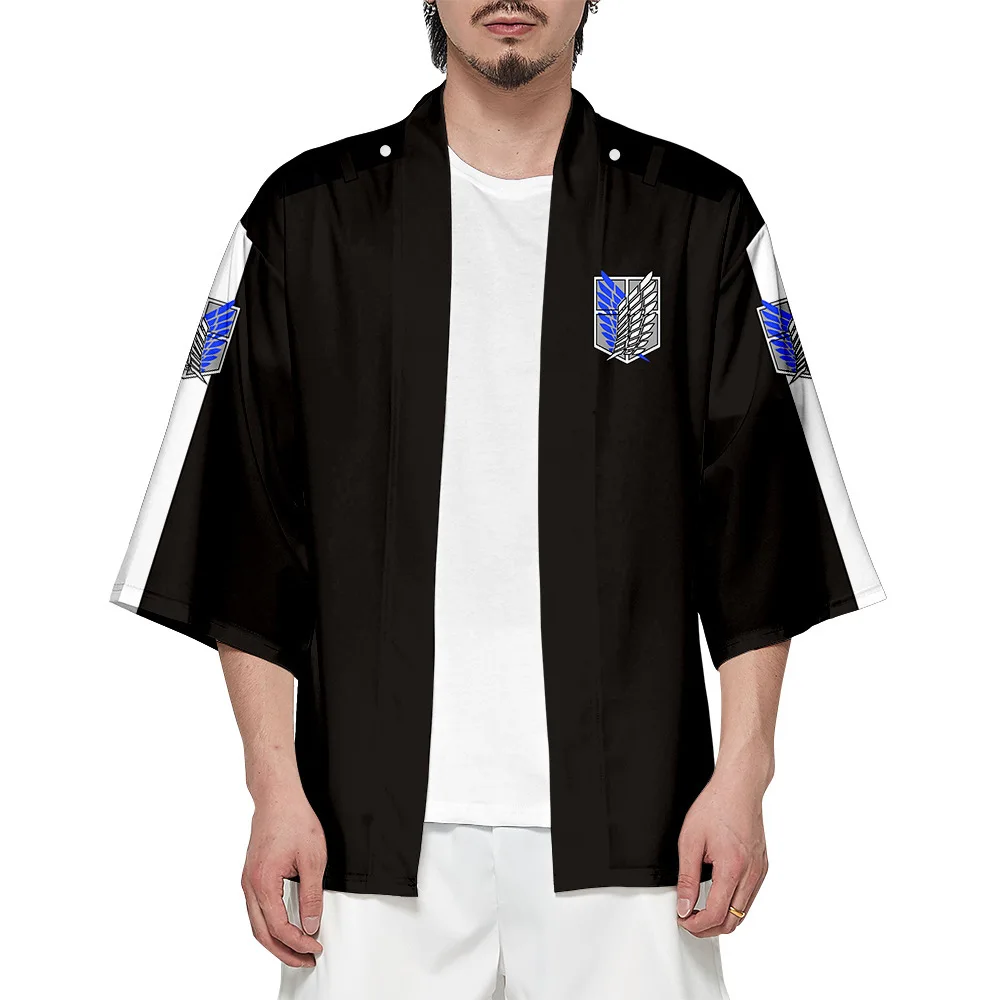 

2021 Attack On Titan Cloak Fashion Streetwear Shingeki no KyojinWatch Japanese Anime Men Women Cosplay Tees Tops Jacket Clothing