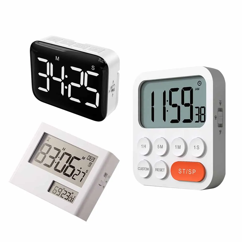 Светодиодный магнитный кухонный таймер цифровой электронный счетчик времени