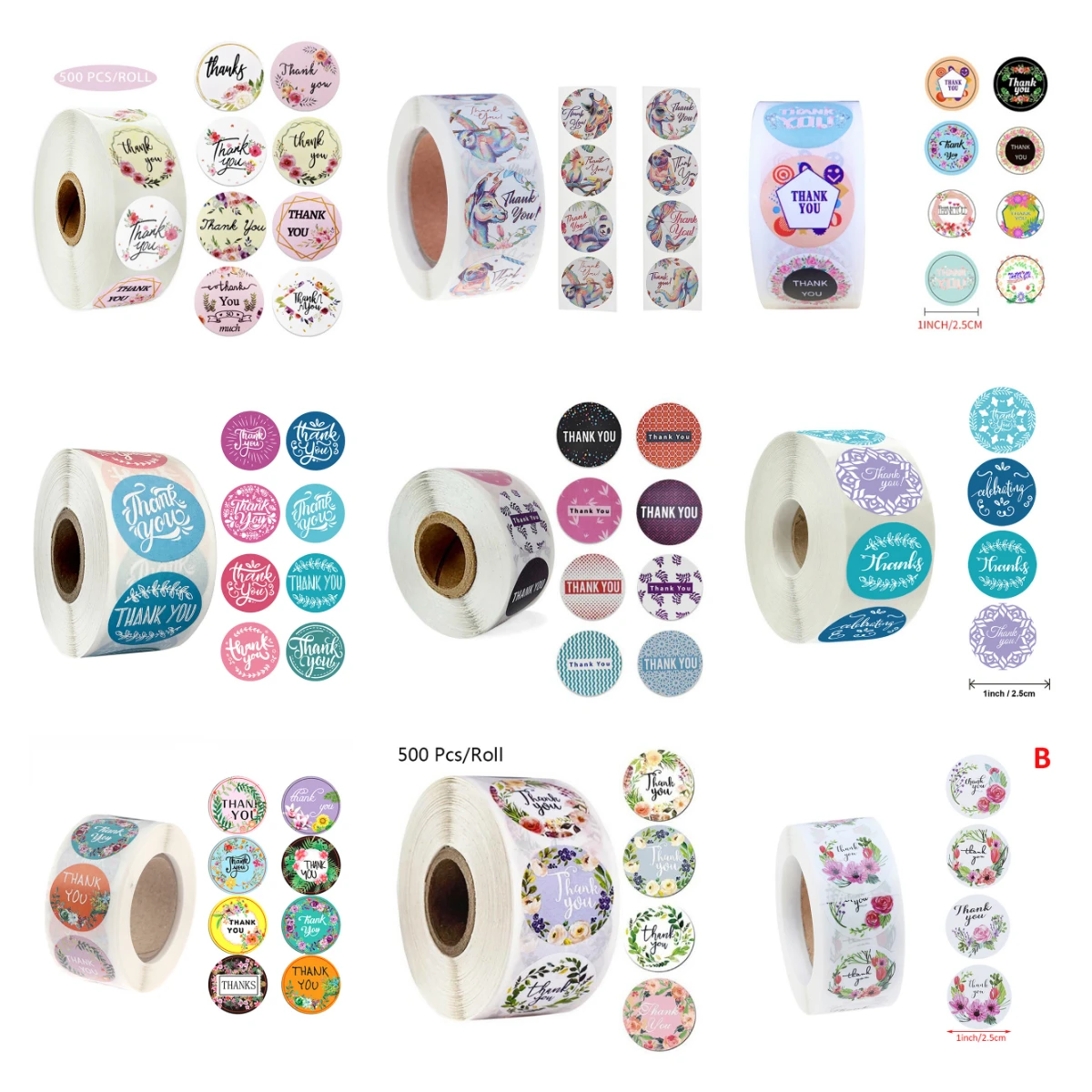 500 шт./рулон наклейки для этикеток|Наклейки| |