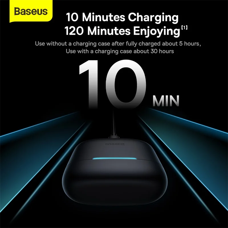 Baseus Bowie E9 Wireless Earphone Bluetooth 5.3 with 4-mics ENC True Headphone Noise Canceling Gaming Sport HiFi Earbud | Электроника