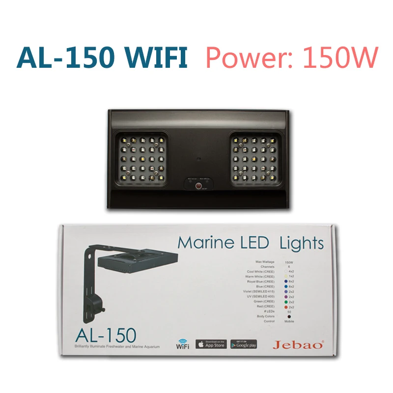 Новый Jebao WI-FI светодиодный коралловый светильник морских рифов светодиодные