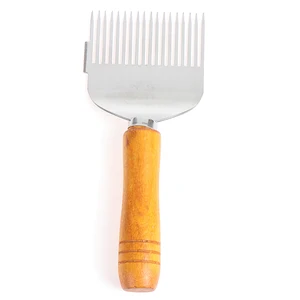 Скребок для резки для меда, улей, вилка для расчесывания меда, деревянная ручка, инструменты для пчеловодства, ручка, расческа для меда, нож, вилка, лопатка