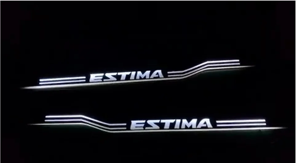 

Rqxr Led Moving Door Scuff for Toyota Estima Dynamic Door Sill Plate Flat Lining Overlay Flowing/still Light