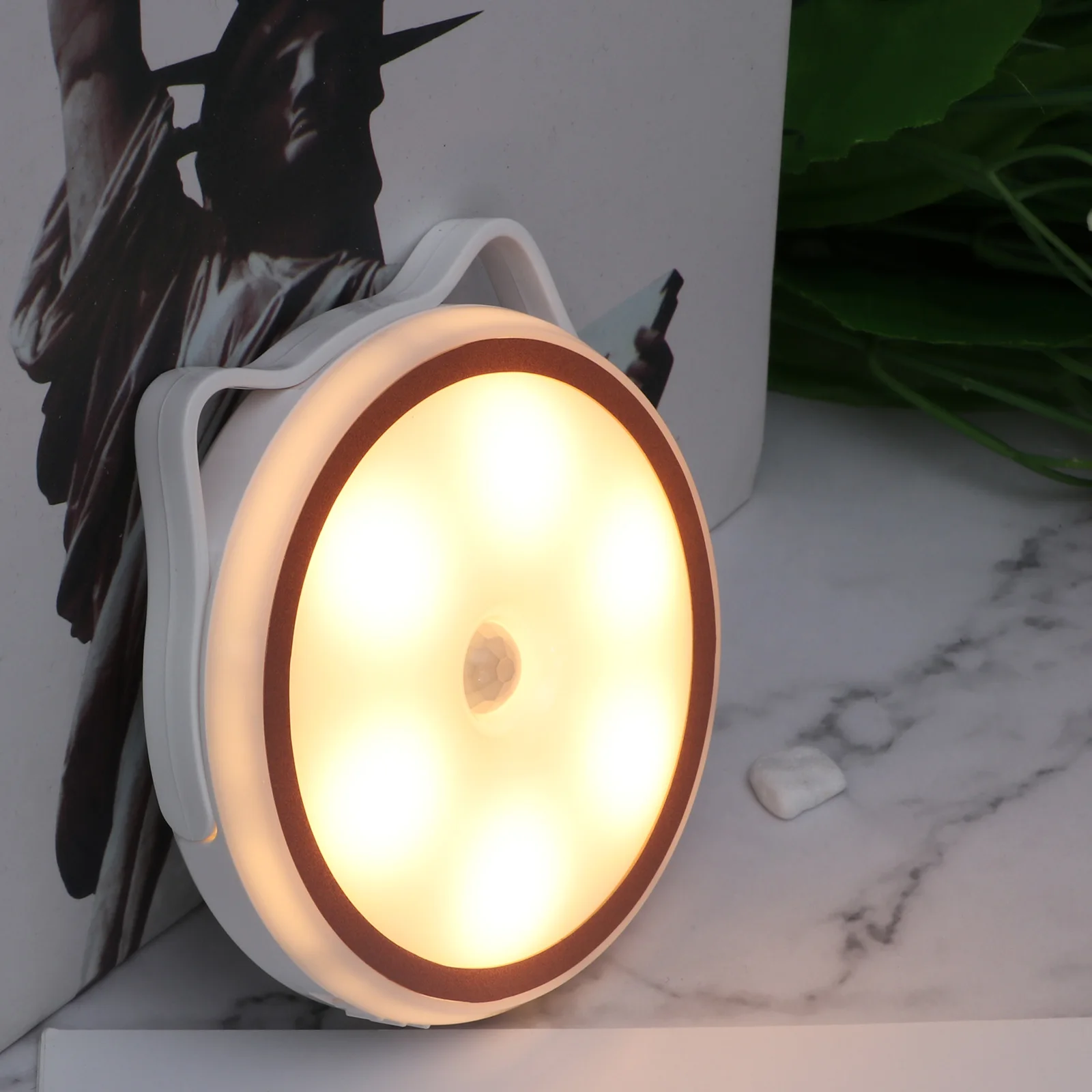 

Motion Sensor LED Night Light Body Induction Lamp Adjustable Cat Ears Home Refrigerators Multifunction Function Sensitive