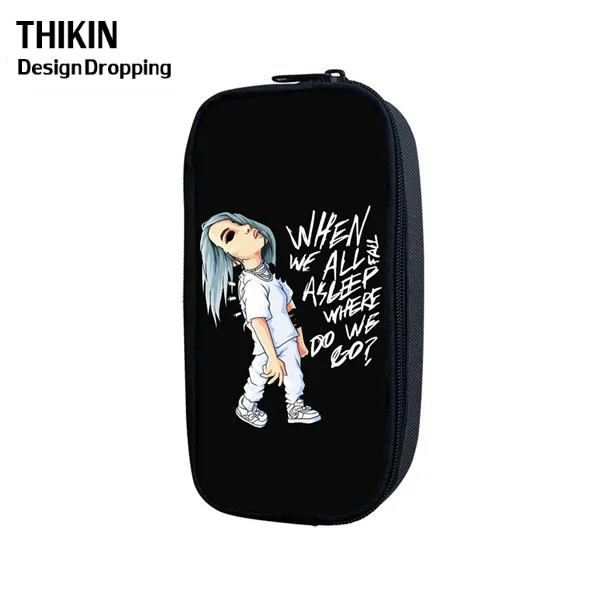 THIKIN Новые 3 шт./набор Billie Eilish школьные сумки для подростков мальчиков и девочек хип-хоп детский школьный рюкзак Rapper Женская Повседневная сумка - Цвет: as picture