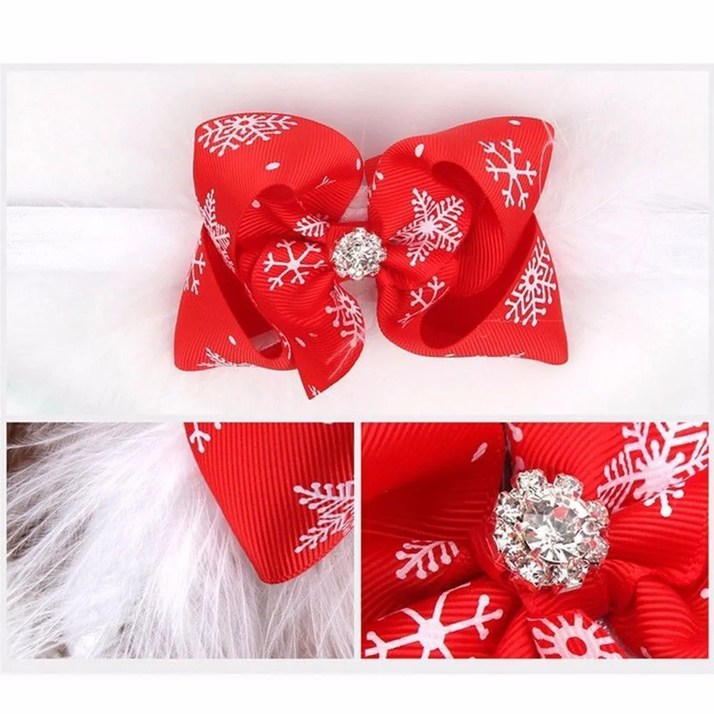 Рождественская повязка на голову для маленьких девочек аксессуары волос