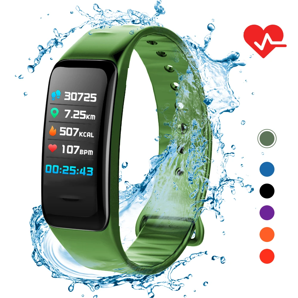 IP67 умный Браслет для женщин и мужчин фитнес трекер часы с пульсометром счетчик