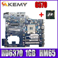 akemy high quality piwg2 la 6753p for lenovo ideapad g570 laptop motherboard hm65 pga989 ddr3 hd6370 1gb 100 fully tested