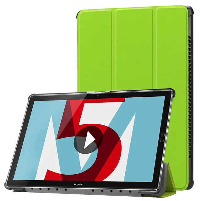 Чехол для huawei MediaPad M5 10,8 с откидной подставкой, умный чехол из искусственной кожи, чехол для huawei Mediapad M5 10 Pro CMR-AL09/W09, чехол для планшета - Цвет: Green