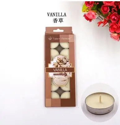 10 шт./компл. Романтический ароматерапия Декоративные Свечи tealight непригорающий бездымный противень масло свечи для дома вечерние свадебные украшения - Цвет: B