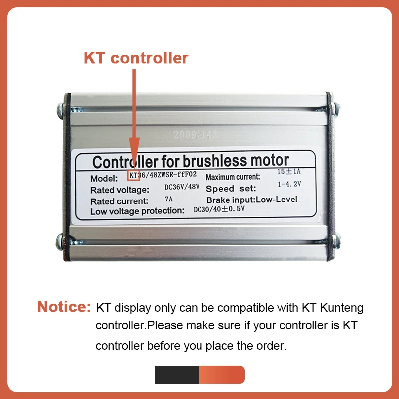 Когда-нибудь ЖК-дисплей 6 KT 24 в 36 48 В для электровелосипеда KunTeng LCD компьютера