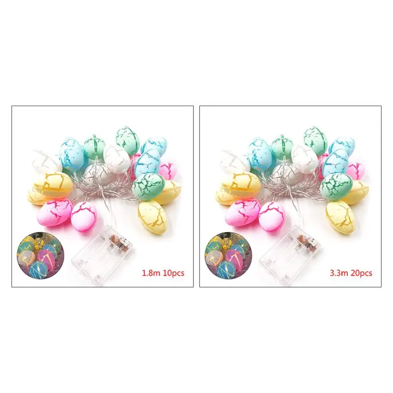 

10/20 LED Easter Eggs Shape String Light Copper Wire Battery Powered Tree Decor