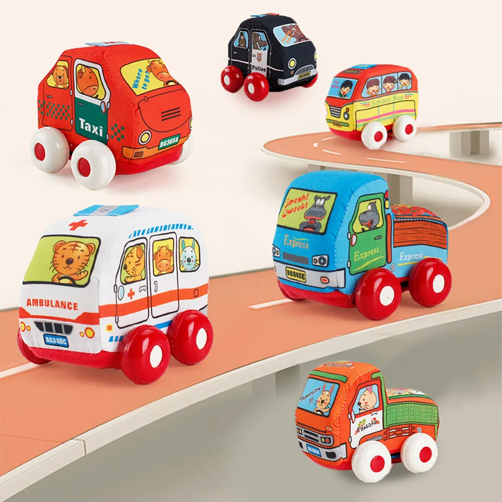 Развивающие игрушки для детей забавные обучающие милые строительные машины