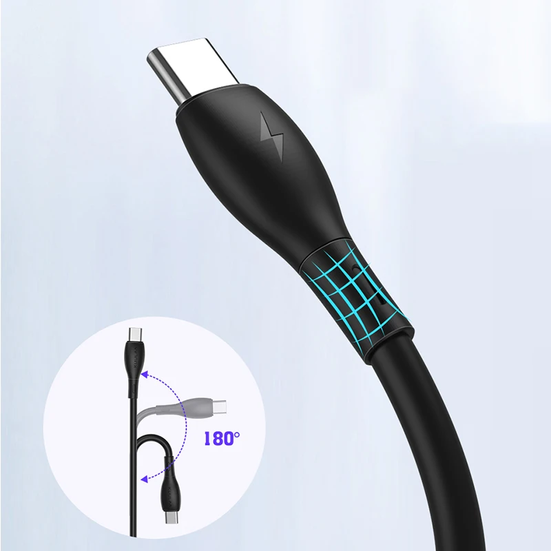 KUULAA USB C к Type кабель PD 60 Вт для Samsung Galaxy S20 S10 S9 QC 4 0 Быстрая зарядка 3 А USB-C Xiaomi Macbook iPad |
