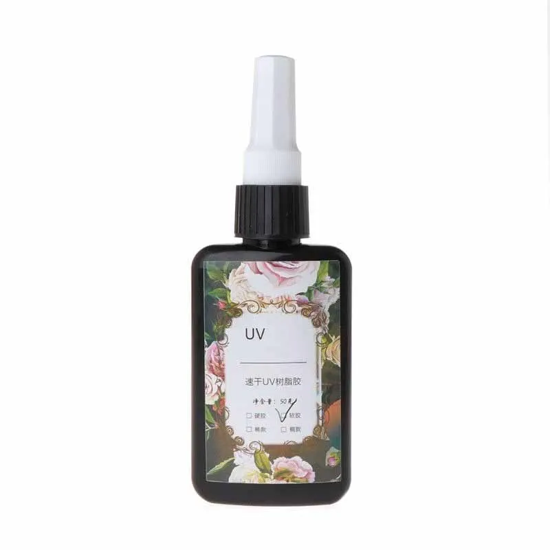 50 г Ультрафиолетовый твердый клей для поделок из ультрафиолета прозрачный