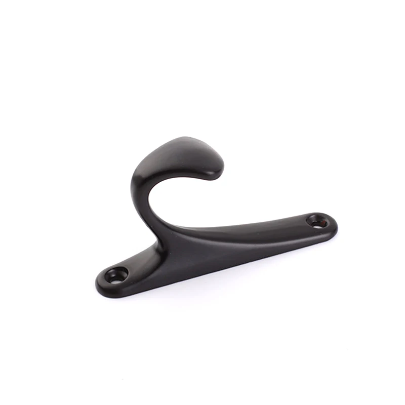 

2Pc Wood Wall-mounted Clothes Hook Hook Heavy Duty Clothes Hook Hat Hook With 2 Screws Simple Aluminum Alloy Hook