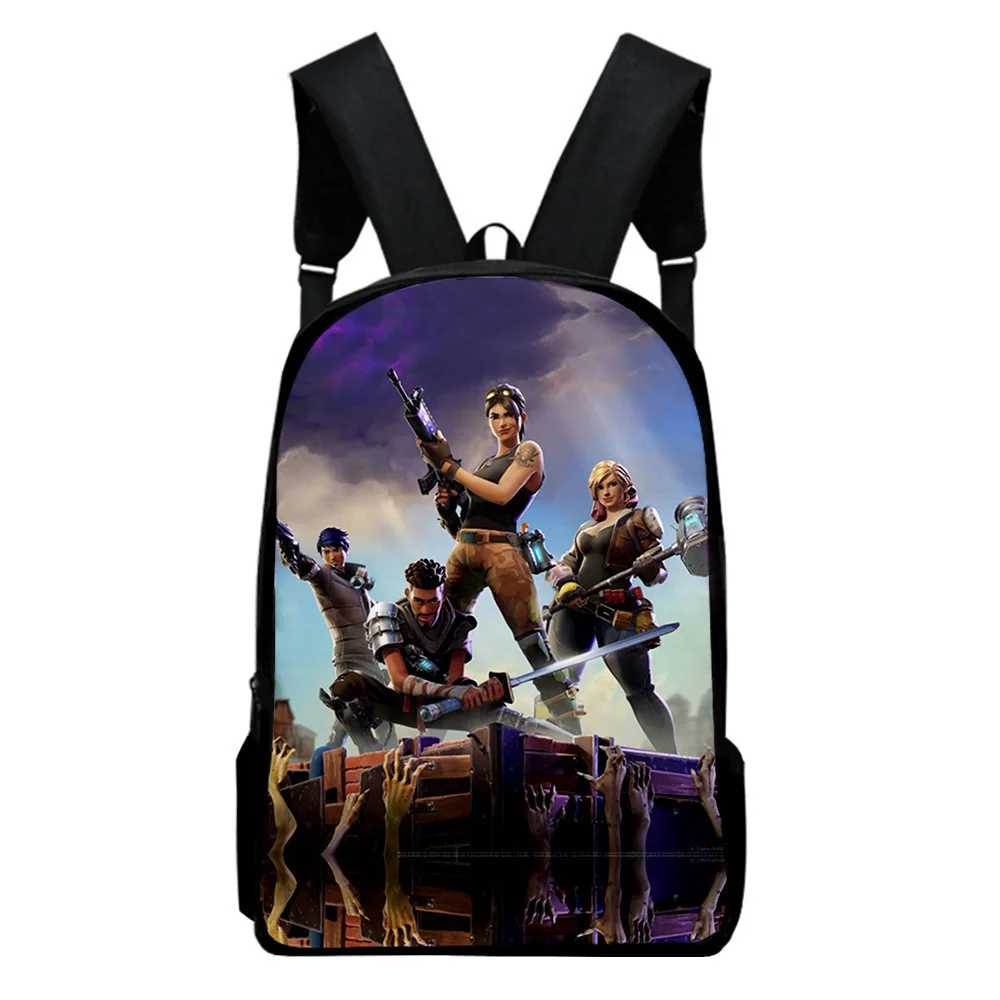 2020 New Fortnites 3D Brand Design Printed Patterned Backpack European and American Fashion Children Cartoon School Bag | Дом и сад