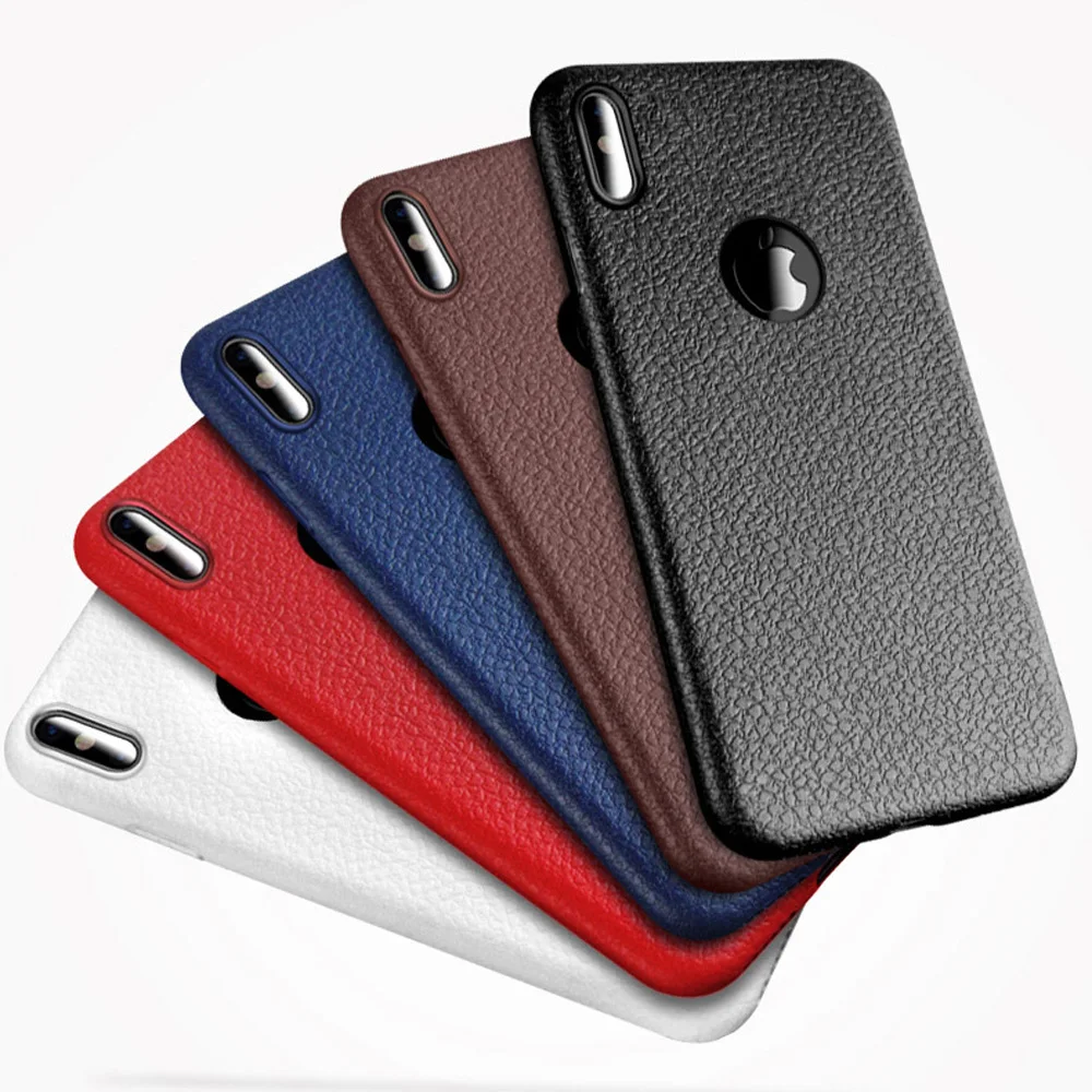 Ультра тонкий чехол для телефона s для iPhone 6S 6 7 8 Plus XS Max, кожаный мягкий силиконовый чехол из ТПУ для iPhone XR X