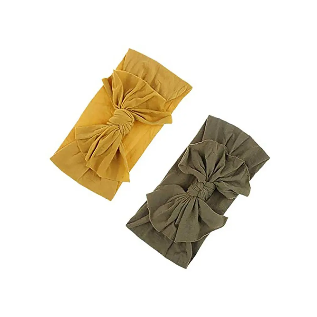 Новинка 2020 года брендовая повязка на голову для новорожденных девочек с большим