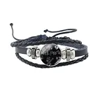 Черный кожаный браслет JWEIJIAO Lil Peep 18 мм, круглые металлические украшения в стиле панк для мужчин и женщин, LP92