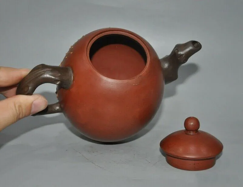 

wedding decoration China Yixing Zisha Pottery master hand Painted Plum blossom Teapot pot Tea maker