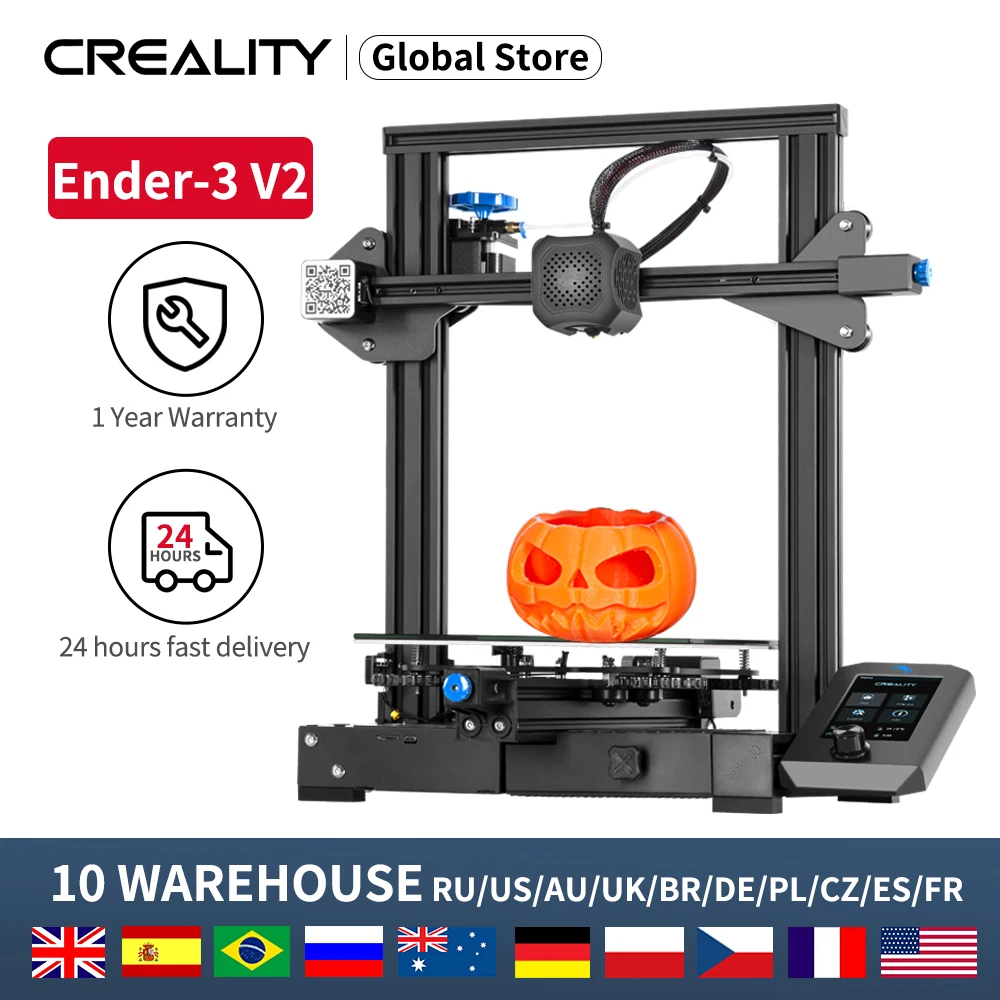 Набор для 3D-принтера CREALITY Ender-3 V2 Slilent Mianboard UI экран с индикатором филамента |