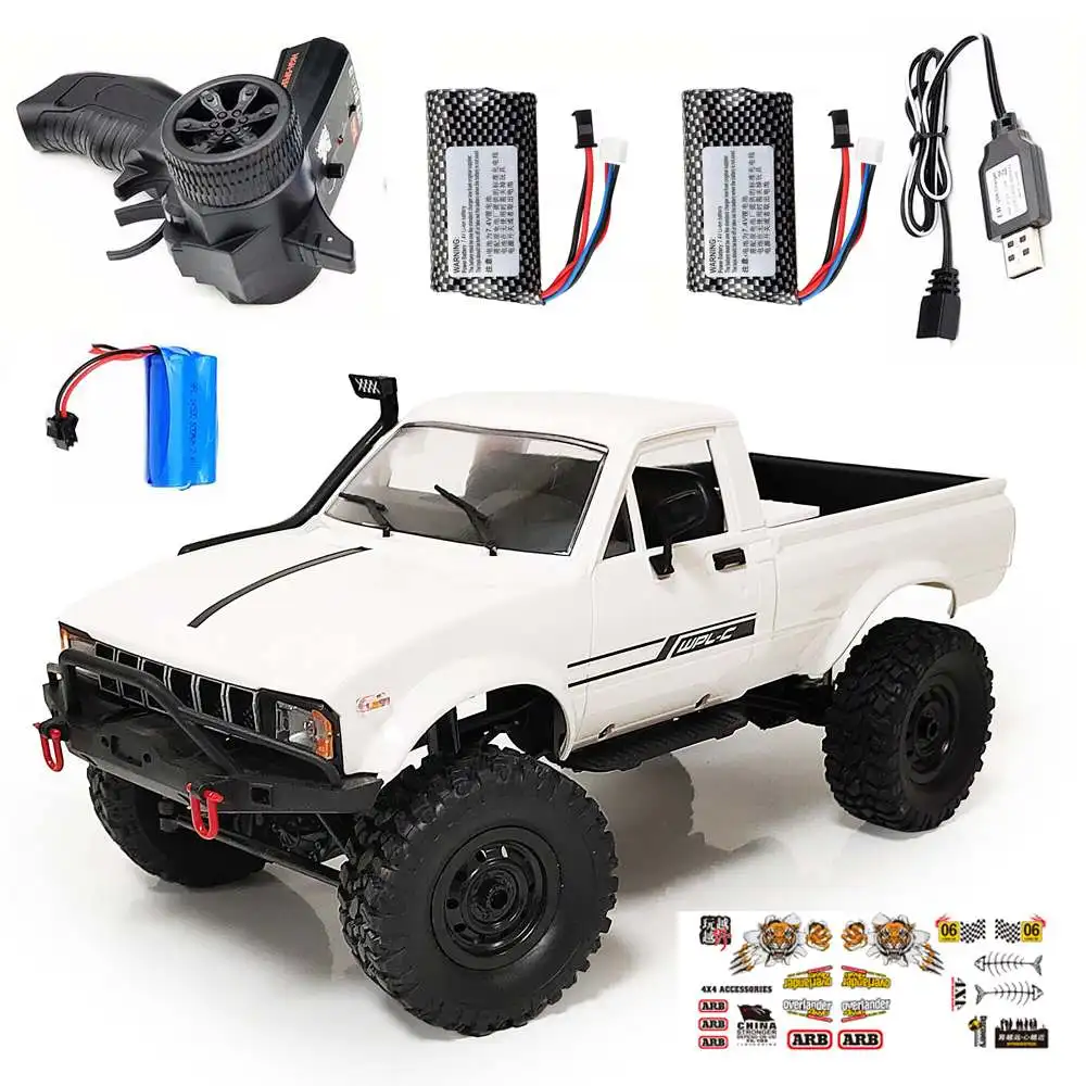 WPL C24 RC Car 1:16 2.4Ghz 4WD Crawler RTR Radio Control Full Proportional Vehicle with Two/Three Battery | Игрушки и хобби