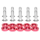 10 шт. M6x20 стайлинга автомобилей Универсальная модификация JDM наклейка наклейки пароль шайба крыла номерной знак Болты авто аксессуары