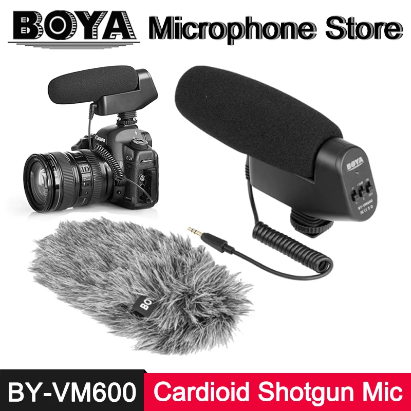 BOYA BY VM600 кардиоидный направленный дробовик конденсаторный микрофон для Canon Sony Nikon
