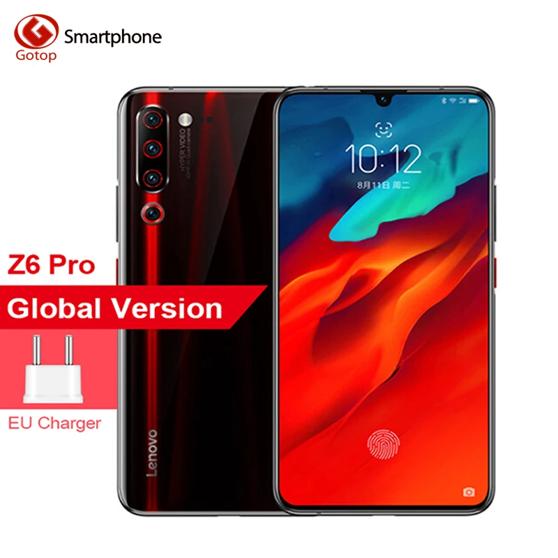 Мобильный телефон lenovo Z6 Pro 8 ГБ 128 4000 мА/ч Snapdragon 855 6 39 дюймов 48мп четырехъядерный 4K