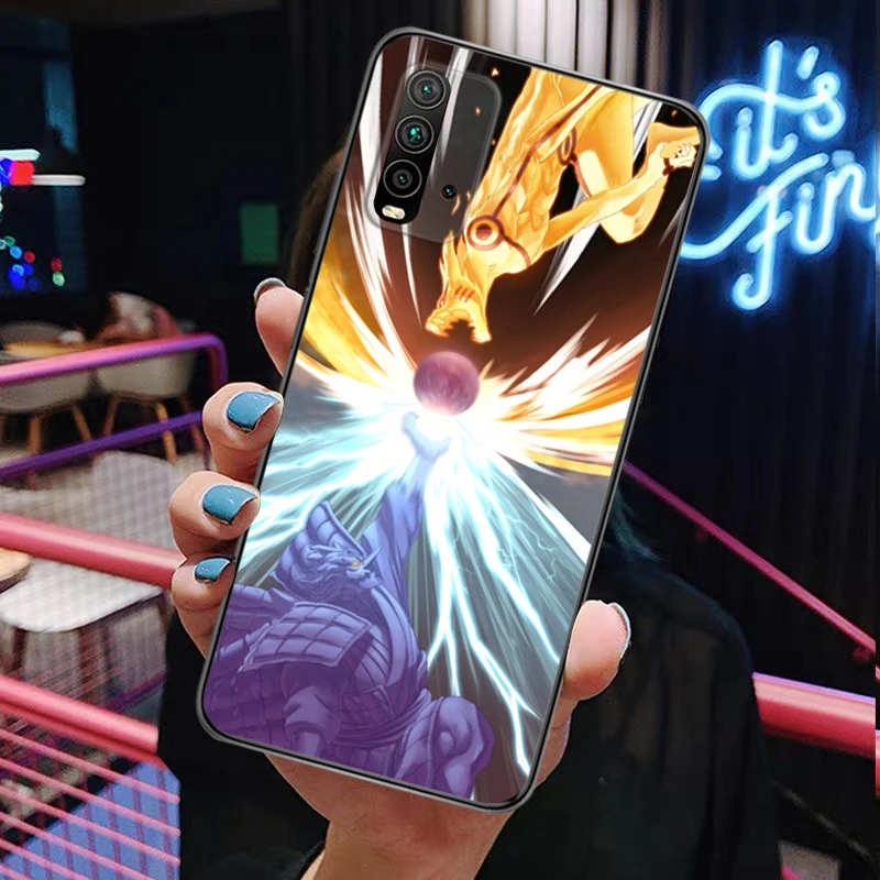 

N-Naruto Sasuked Gaara Kakashi Painting Phone Case Redmi 9 9 Pro 9T 9A 9C Redmi Note 9 9S Pro Max Carcasa Smartphone