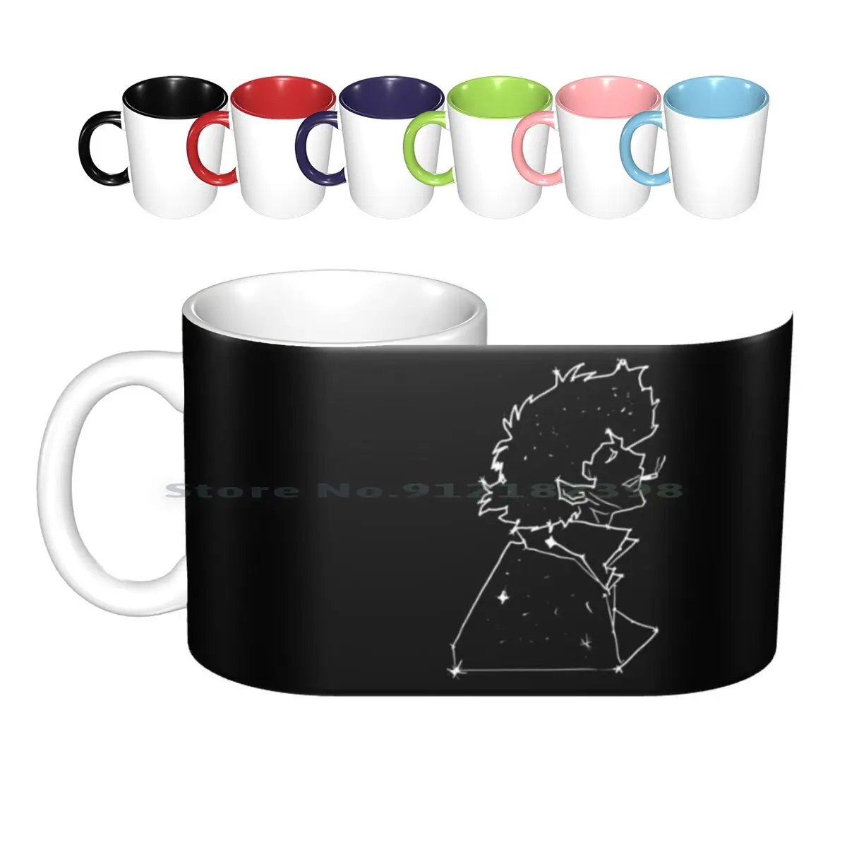 

Space Cowboy Ceramic Mugs Coffee Cups Milk Tea Mug Space Cowboy Cowboy Bebop Creative Trending Vintage Gift Bottle Cup