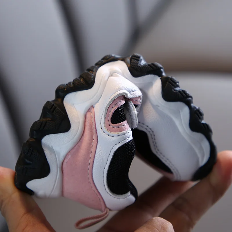 Новинка 2020 однотонная детская обувь модная простая повседневная на плоской