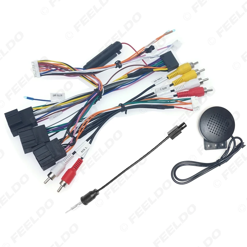 FEELDO автомобильный 16-контактный Android аудио жгут проводов с Canbus коробка для