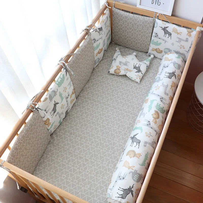 Детский бампер для новорожденных хлопковые мягкие бамперы в детской кроватке